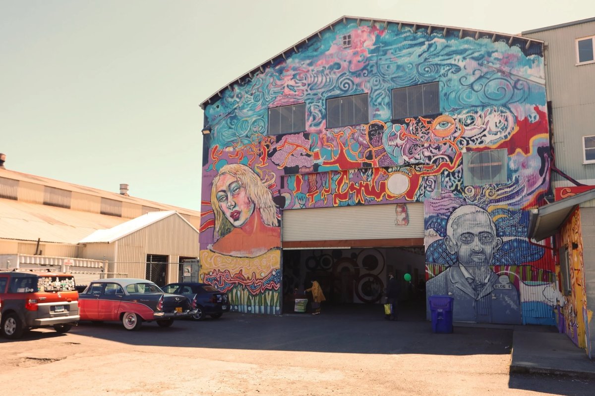NW Marine Art Works mural